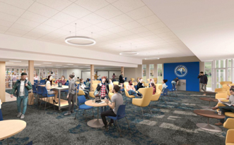 Commuter lounge rendering