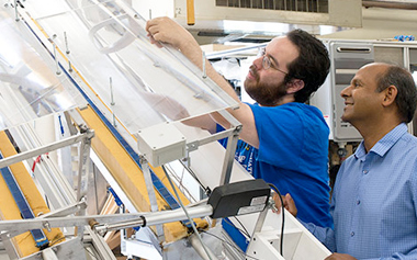 Engineering student working