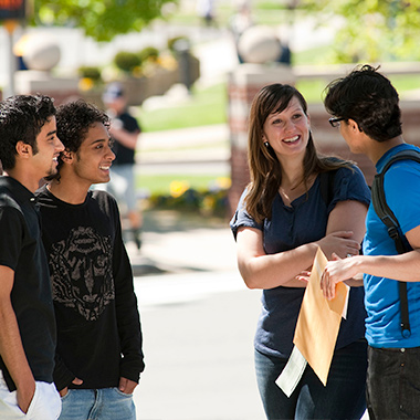 Students talking