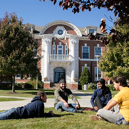Students on campus