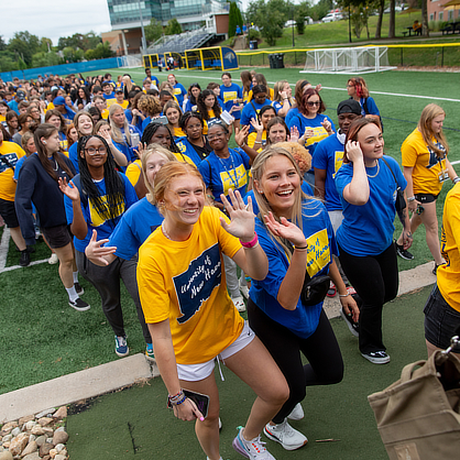 Students during parade