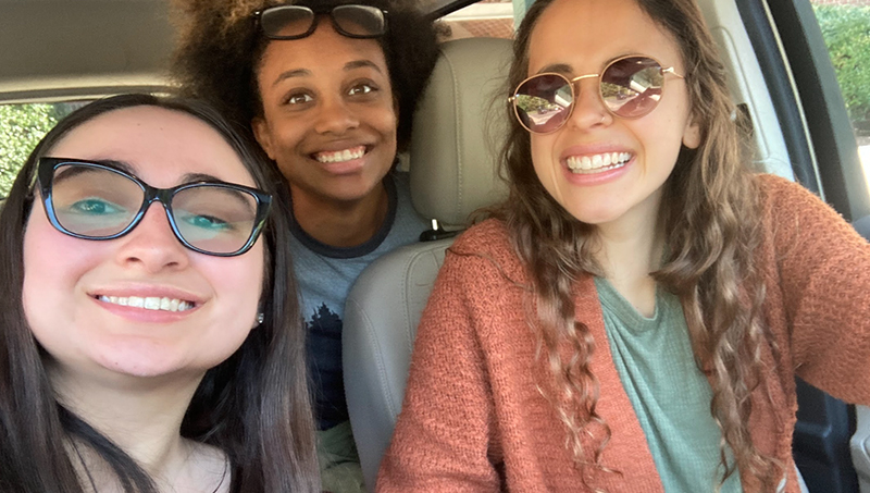 Faith Arcuri (left) volunteered with YPEI this summer.