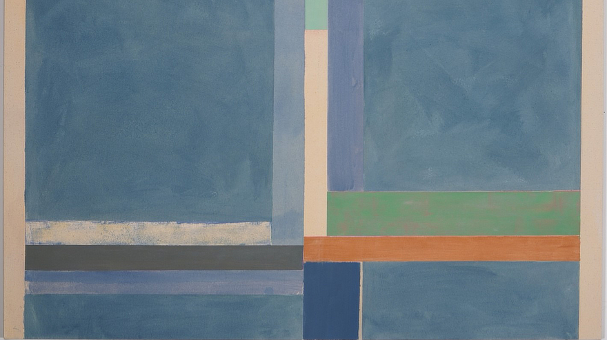 Elizabeth Gourlay, No 95, 2024, Gouache on Canvas 44x40 inches.