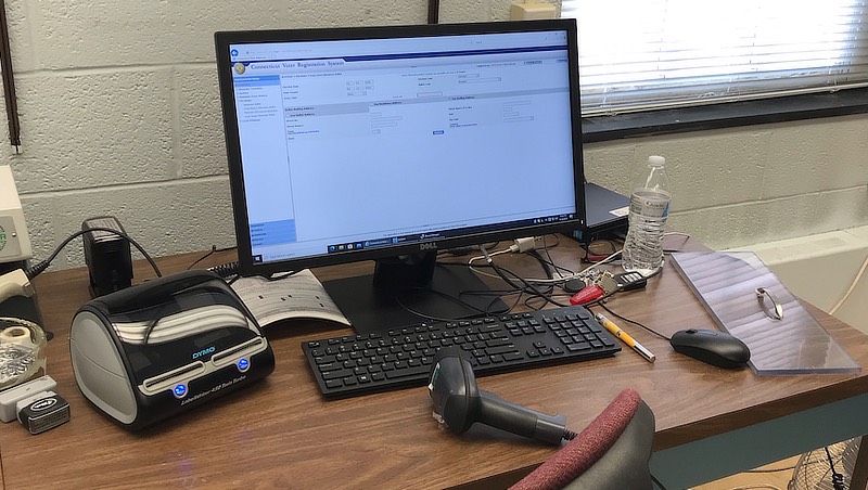 Image of Thompson's desk