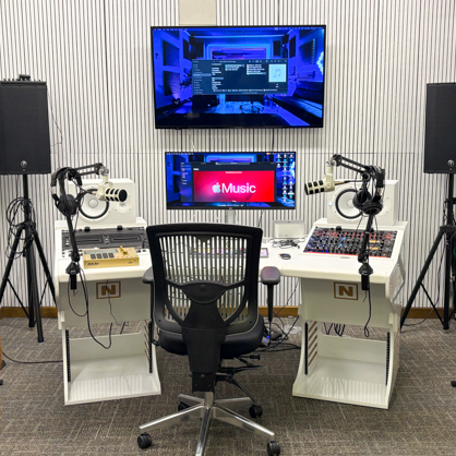 New music studio for Radical Reversal, made possible thanks to the Mellon Foundation Grant. 