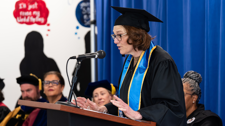 Student speakers reflected on the transformational power of the University of New Haven Prison Education Program