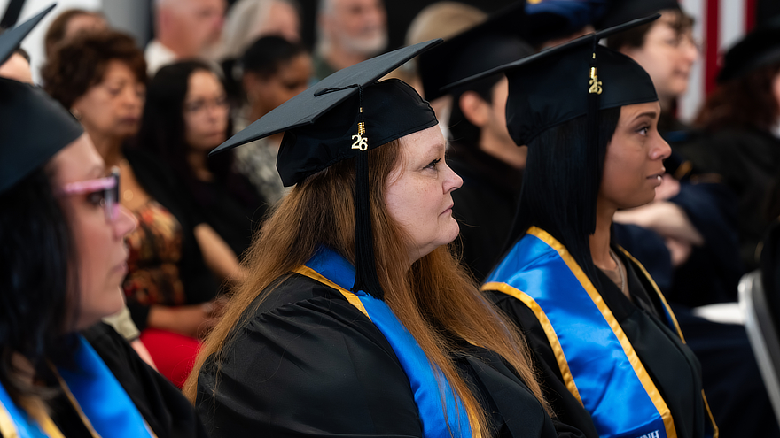 Family members, faculty, correctional staff, and University leaders gathered to celebrate graduates