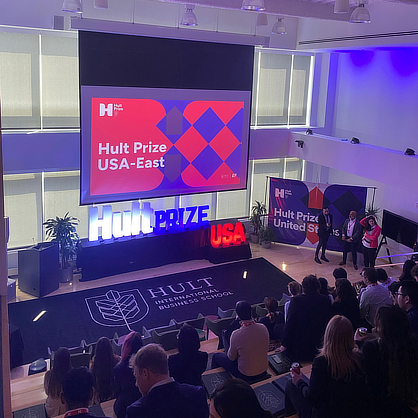 Winning team Aegis Pack presented at the Hult Prize U.S. National Competition. 
