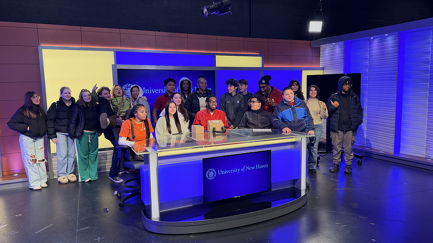 Students in studio
