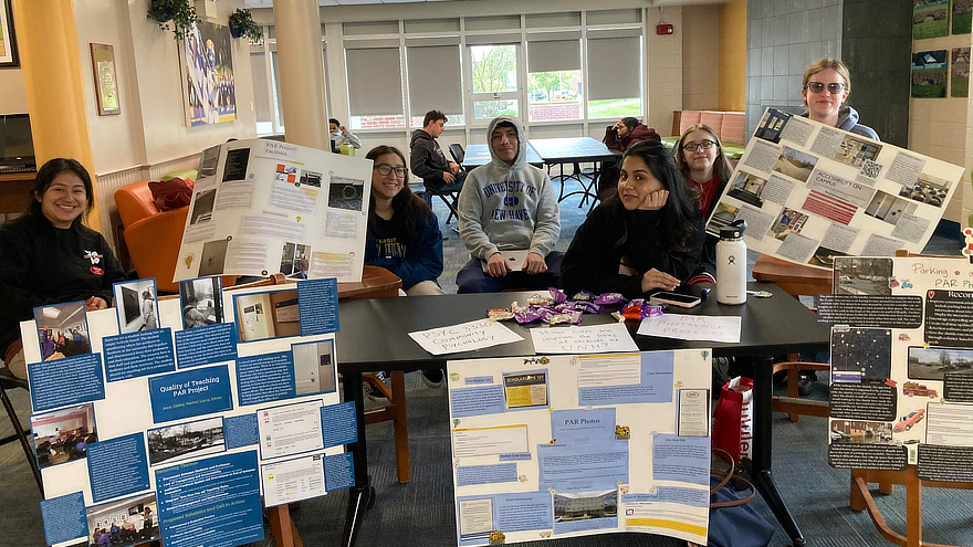 Students in the University of New Haven's PSYC 3330 Community Psychology class