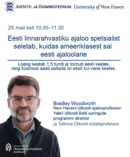 Flyer posted in common areas inside Tallinn Prison announcing the author’s two lectures.