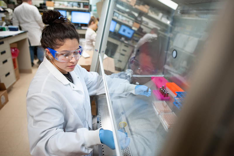 Woman in lab