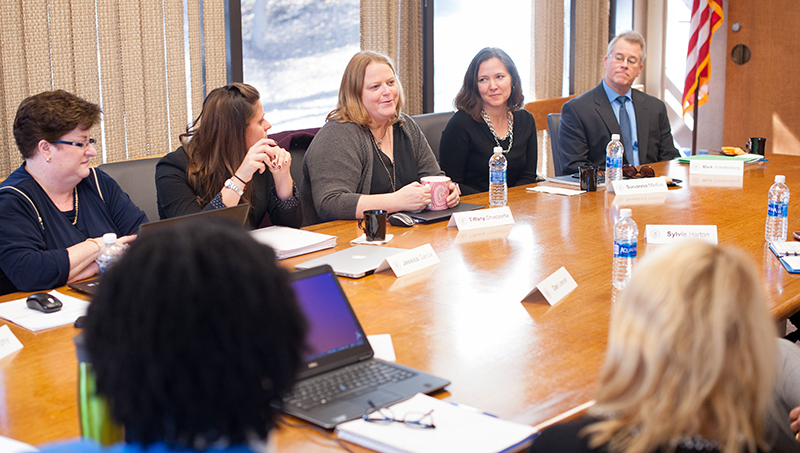 A photo of MBA program participants