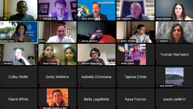 Image of College of Business event on zoom.