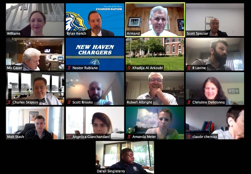 Image of MBA speaker series via zoom.
