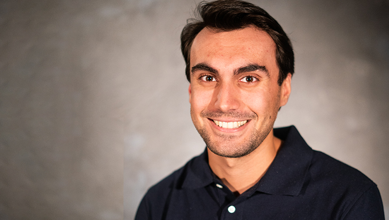 Adam Comuniello ’20, ’22 MBA. (photo credit: Michelle Minahen)