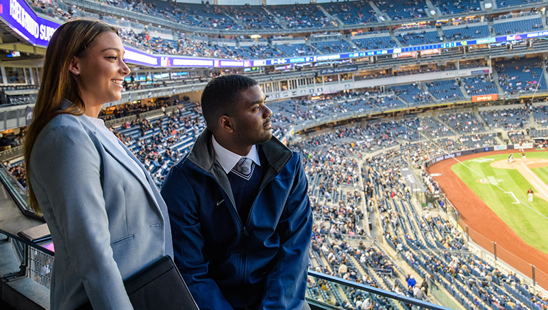 University of New Haven sport management students enjoy a variety of immersive and exciting experiences in and out of the classroom.