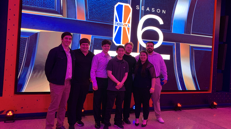 Students visited the 2K stage.