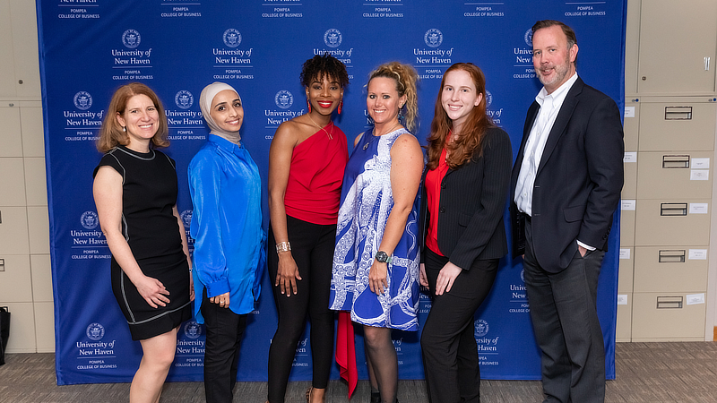 Dr. Nancy Savage and Dr. Brian Kench with finalists.