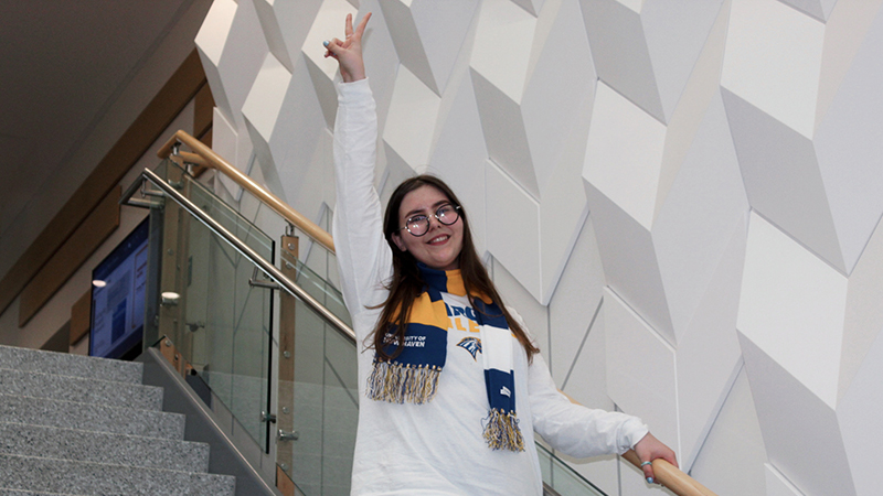Kate Fedirko ’25 on campus.