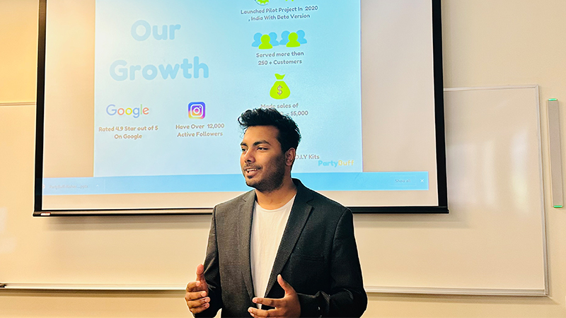 Rishav Kant ’24 M.S. will be completing an internship with Amazon this summer.