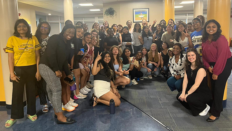Members of the University’s Women In Business Club.
