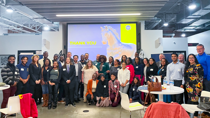 Summer 2024 cohort of Helping Hands, students and participating organizations