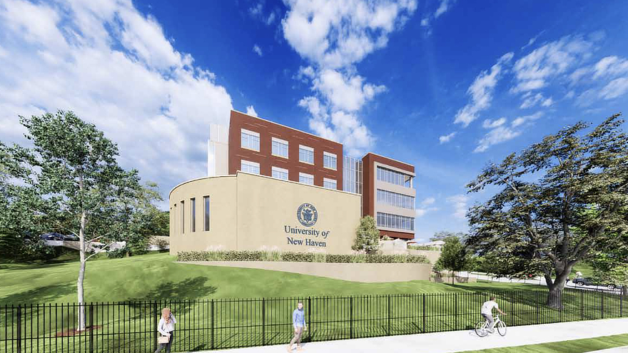 Rendering of the new Pompea College of Business.