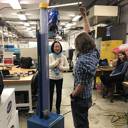 Image of Tristan Cowan ’15 and Dr. Cheryl Li.