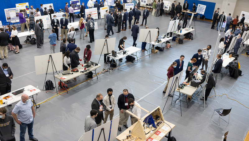 Students presented their senior design projects to the University community as part of the expo.