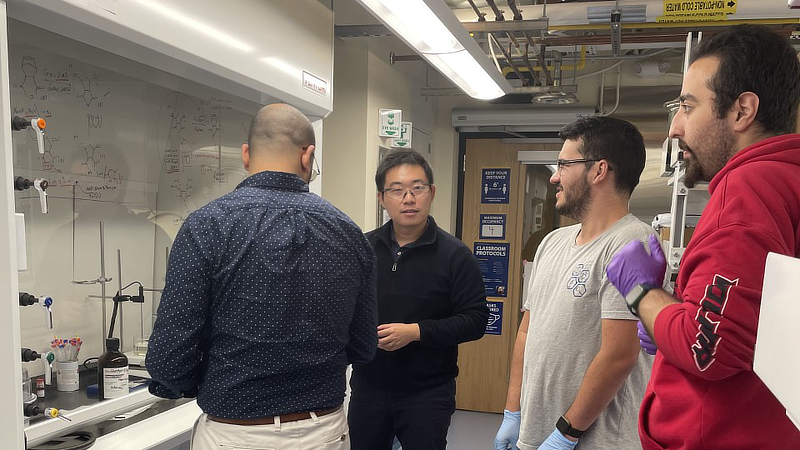 Dr. Sun with students