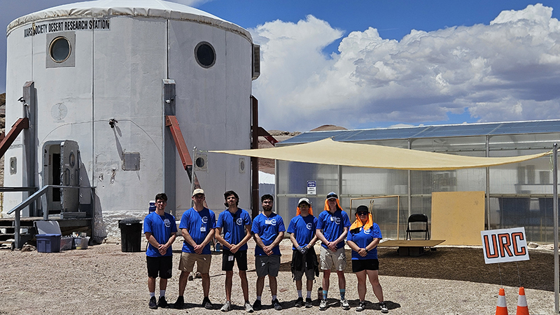 The University of New Haven Robotics Club at the URC finals in Hanksville, Utah.