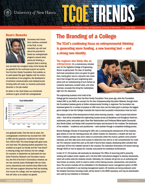 Winter 2015 newsletter thumbnail