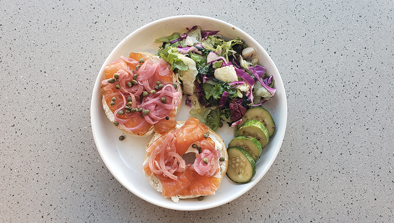 A well plated and aesthetically pleasing meal.