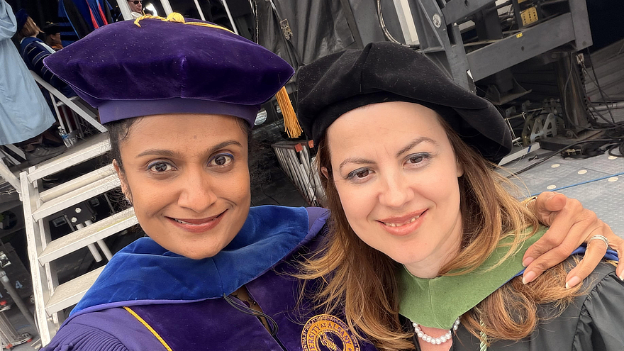Pavani Rangachari, Ph.D., CPH (left) and Nevila Bardhi, DHSc, MPH (right)