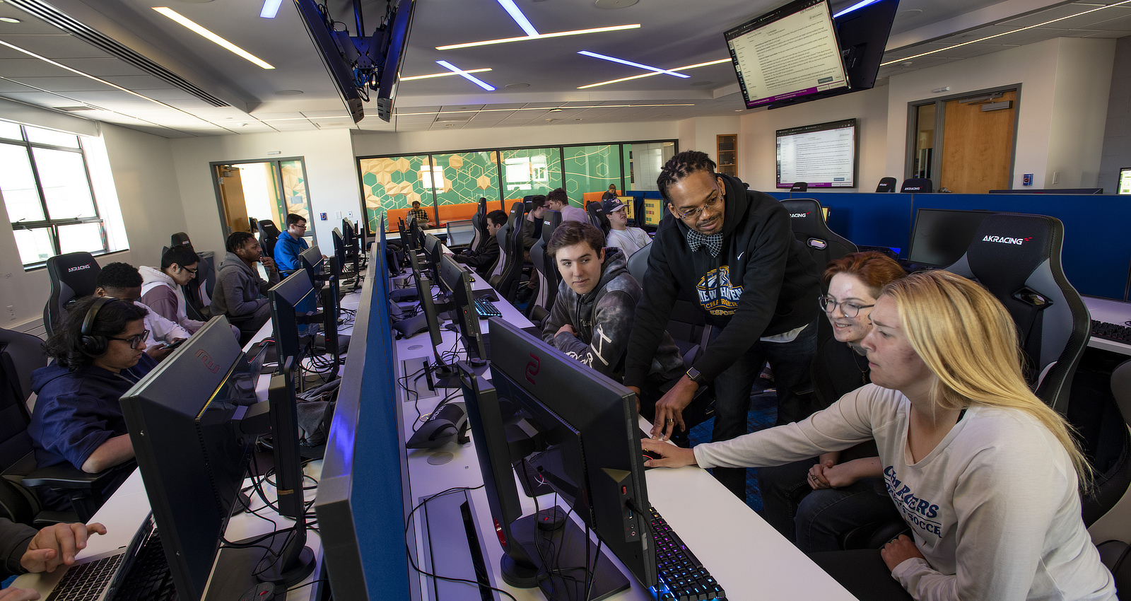 Students in computer lab