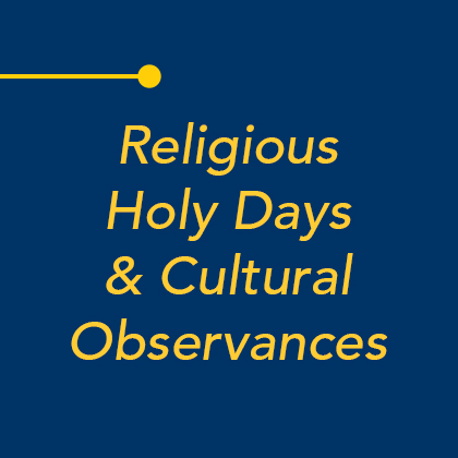 Religious Observances graphic