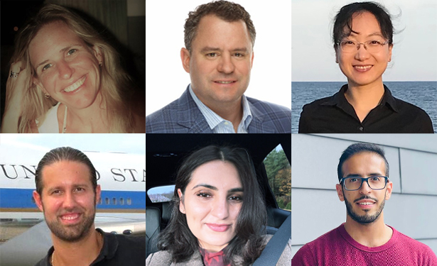A collage of Ph.D. alumni photos