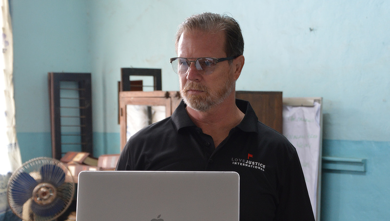 Prof. Jeffrey Blom trained police in Malawi in March 2021.