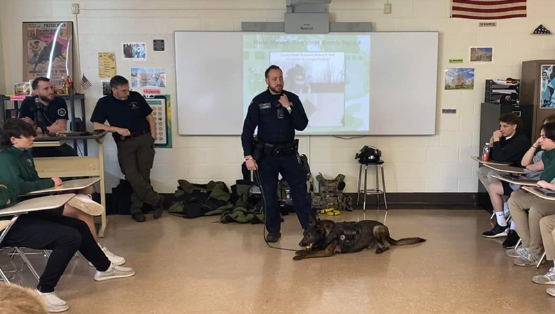 Guest speakers included local law enforcement professionals.