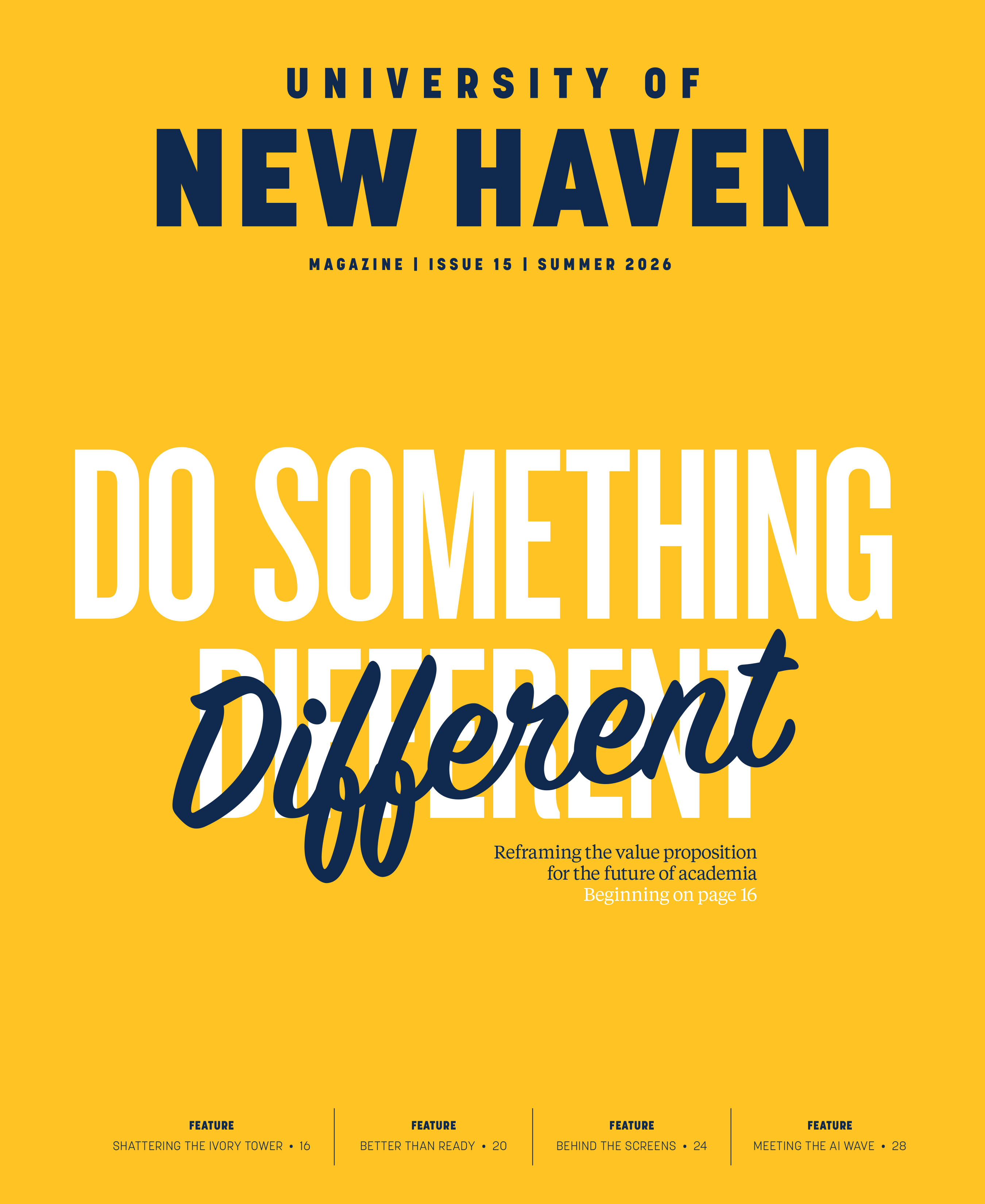 Cover of the magazine with the headline, 