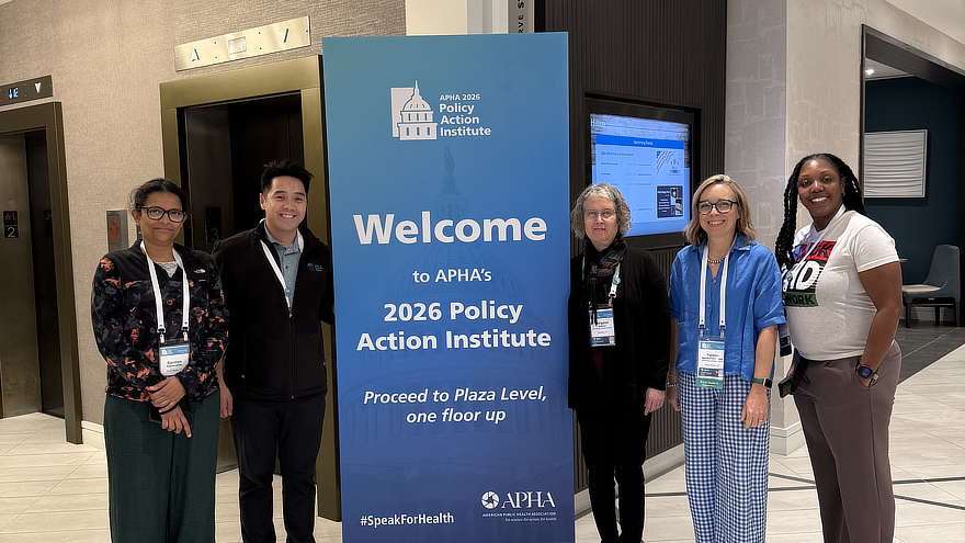 Faculty participated in the American Public Health Association's Policy Action Institute with support from the William L. Bucknall Excellence in Teaching Award.