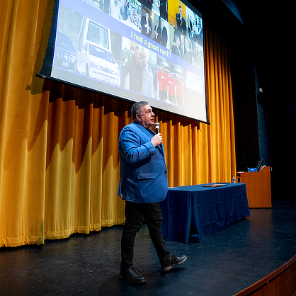 Robert McDonald, giving a lecture