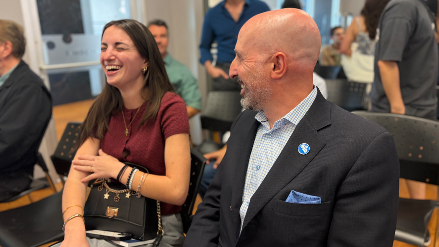 Abigail Martin ’27, ’28 MBA and Kris Ahrend, CEO of The MLC