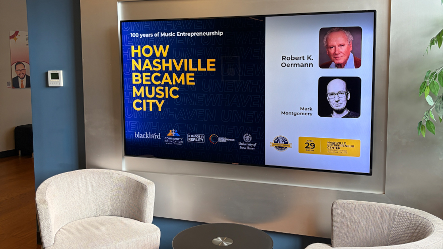 “How Nashville Became Music City” is part of the University of New Haven programs 10th Anniversary Celebration