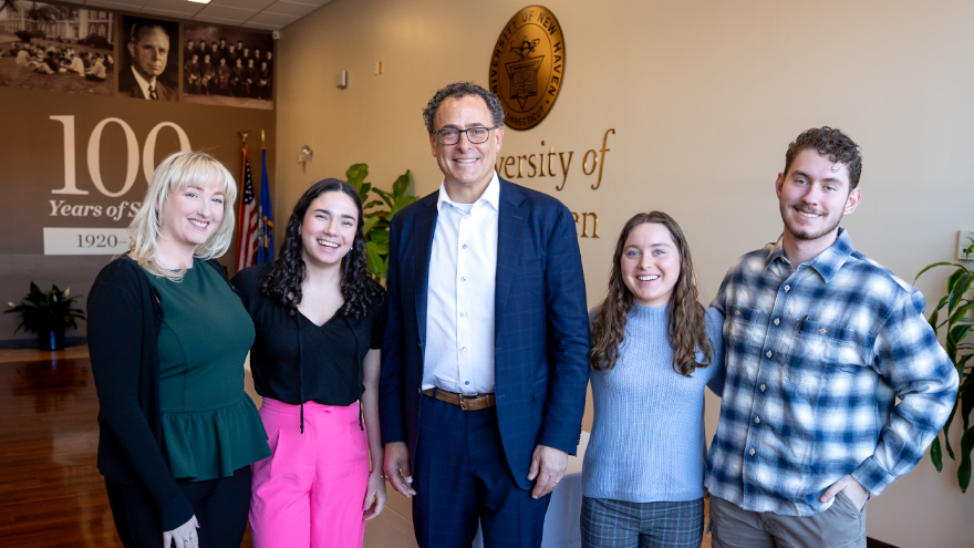 David Sussman with students