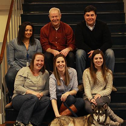 Charles Anderson, Ph.D., ABPP (back, center) and Counseling Center staff look forward to welcoming students to the University.