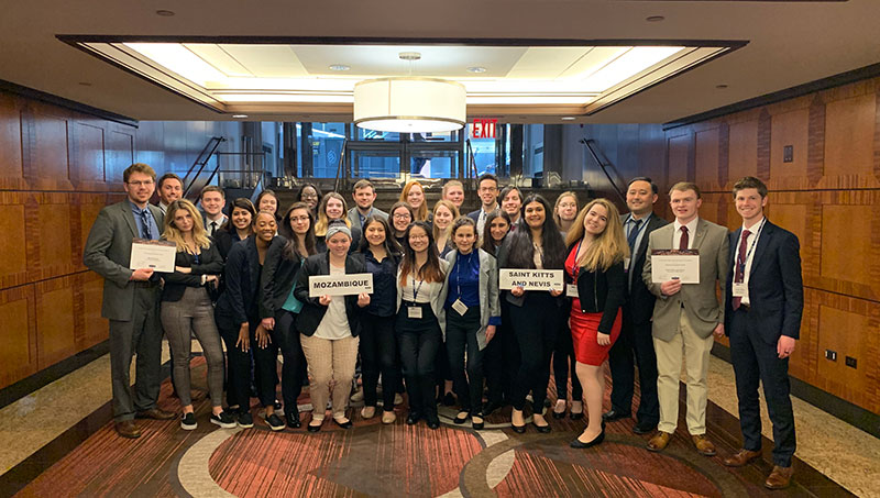 Image of University’s MUN teams