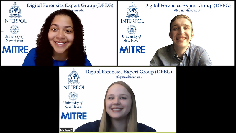 Image of students Sophia Mateo /U+0026#x27;21, Andrew Mahr /U+0026#x27;22, Meghan Cichon /U+0026#x27;21.
