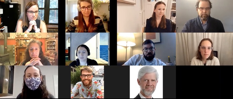 Image of the virtual CTE discussion.